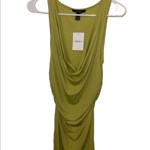 NWT- FOREVER 21 GREEN MINI DRESS